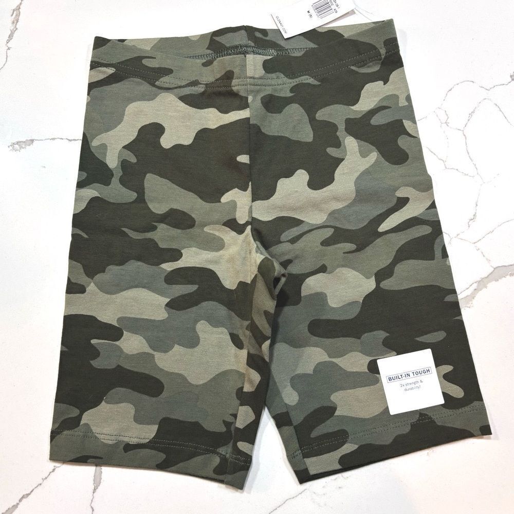 Old Navy Green Camouflage Girls Built-in Tough Stretch Spandex Biker Shorts 8